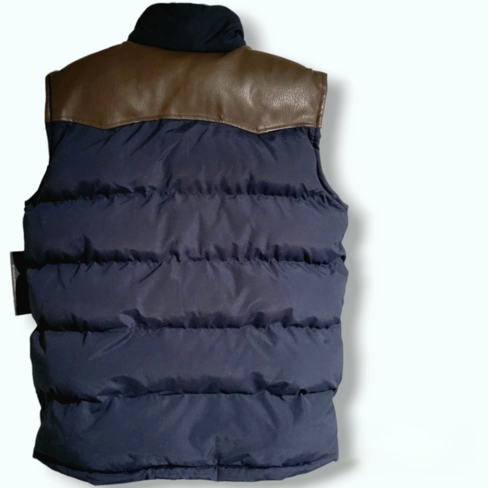 U.S. Polo Assn. Mens Puffer Vest Size S Womens M/L Unisex Puffer Vest Navy - Picture 13 of 13